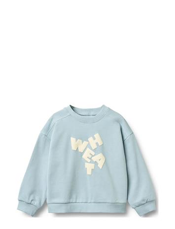 Wheat Sweatshirt L/S Lennon - Blue - 152