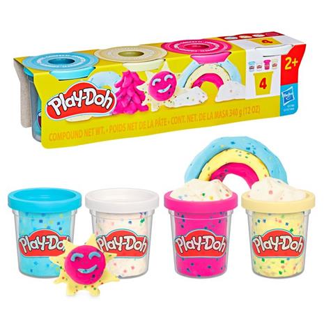 Play-Doh Confetti Fun 4 Pack 340G