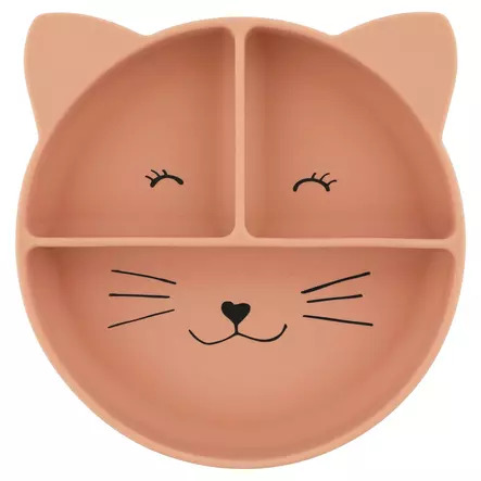 Trixie Silicone Plate with Compartments and Suction Cup - Mrs. Cat