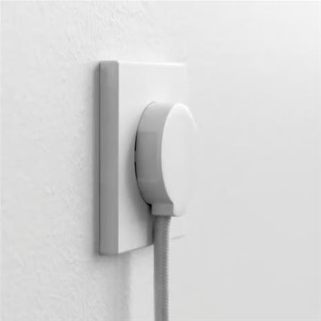 norm Schuko plug, matte white