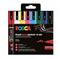 Posca - Brush PC-5BR set, 8 pcs (401676) – kuva 3