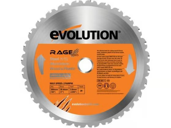 Evolution 255mm pyörösahan monikäyttöterä