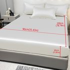 1 kpl Satiini Viskoosi Istuva Lakana, Pehmeä Ihoystävällinen Valkoinen, 90cm*200cm