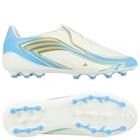 adidas F50 Messi League Laceless AG El Ultimo Tango - Valkoinen/Semi-sininen Burst/Icey Blue Lapset