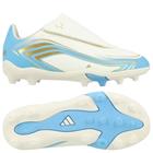 adidas F50 Messi Club Velcro FxG El Ultimo Tango - Valkoinen/Semi-sininen Burst/Icey Blue Lapset