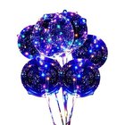 18 LED-valopallosetti ilmapallotikku, juhlavalot koristeluun