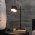 OSRAM LED-pöytävalaisin Decor Kyoto, alumiini, musta, himmennettävä