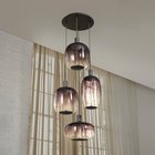 OSRAM riippuvalo Decor Needle Plate, harmaa, teräs, 4-lamppuinen, E27