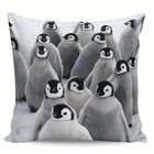1 kpl 45,72 X 45,72 cm Koriste Tyynynpäällinen, Talvi Harmaa Söpö Pingviini Tyynynpäällinen.