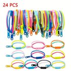 24kpl Satunnaiset Fidget Leluja Vetoketju Rannekorut Aistilelut Neon Värit Setti Juhlalahjoiksi