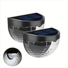 6/4/2 Aurinkopaneelilla Aidat Valot Ulkotiloihin Dekoratiivinen Valaisin, Black Shell White Light