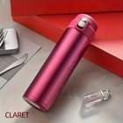 500 ml Ruostumaton Terästermoskannu - Vuototiivis Eristetty Termospullo, BPA-vapaa, Kannettava Matkamuki Kuumille/Kylmille Juomille, Ihanteellinen Autolle/Kotiin/Toimistoon/Retkeilyyn - Lataamaton Kahvipullo Lahjaksi., Klarete