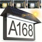YUNNOVA Ulkovalaisin Aurinkokenno Numero Kilpi LED-numeroilla