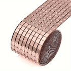 Klassinen Tyyli Akryyli Itsekiinnittyvät Peilimosaiikkilaatat - DIY Neliö Koristeet, Rose Golden