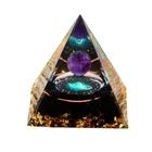 1 kpl Horoskooppi Orgon Pyramidi - Ametisti Pallo &amp; Obsidiaani - Härkä/Skorpioni/Leijona/Kalat/Rapu/Neitsyt/Vaaka/Oinas/Kaksoset/Vesimies., Ožiaragis