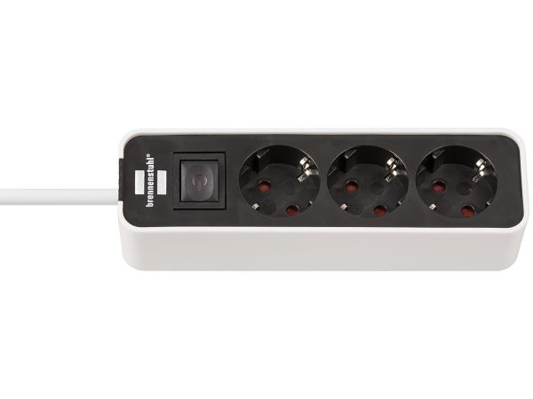 Brennenstuhl Ecolor Power Strip Socket 3-Way - 1.5 m
