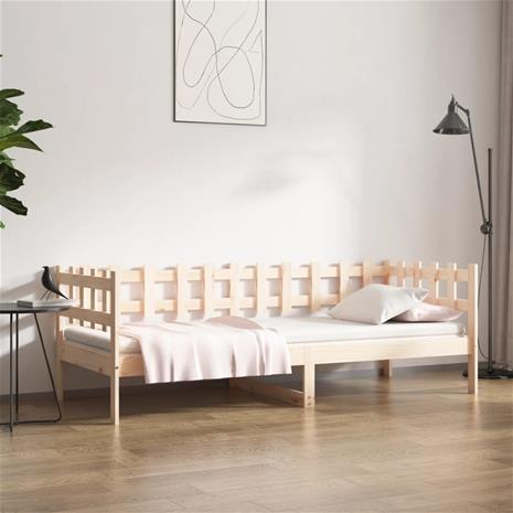 vidaXL Vuodesohva ilman patjaa 90x190 cm täysi mänty