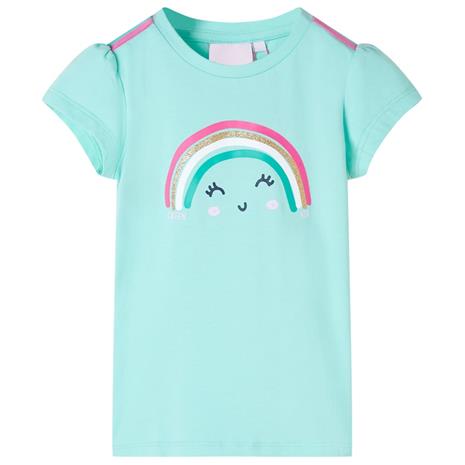 Lasten T-paita vaalea minttu 116
