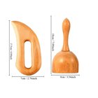 2kpl Puinen Hierontatyökalusarja Ergonominen Vartalohierontalaite
