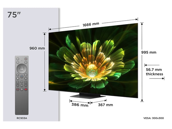 TCL 75C79K (75"), LED-televisio