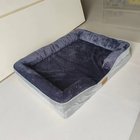 Muistivaahtokoira Peti Liukumaton Pohja Ortopedinen Sohvatyylinen Pestävä Hengittävä Peti Kaikille Kausille, BIUE