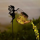 Lumoava Aurinkovoimainen Kastelukannu Lyhty - Vintage Tyylinen Puutarhavalo