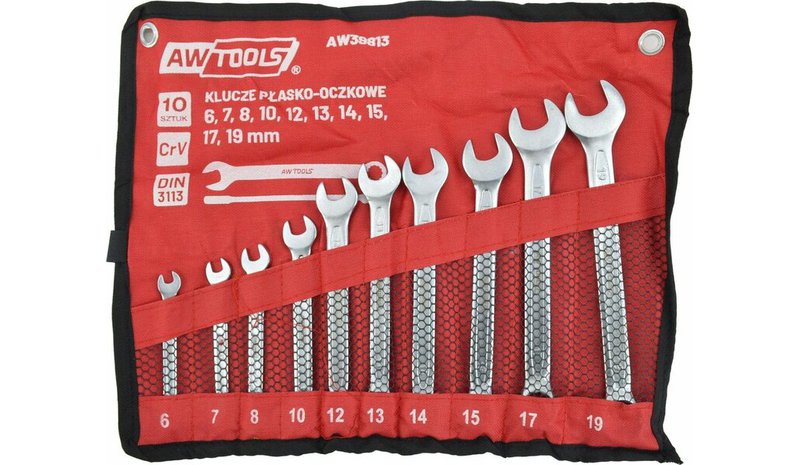 Jakoavain AWTools AW39813; 6-19 mm; 10 kpl.