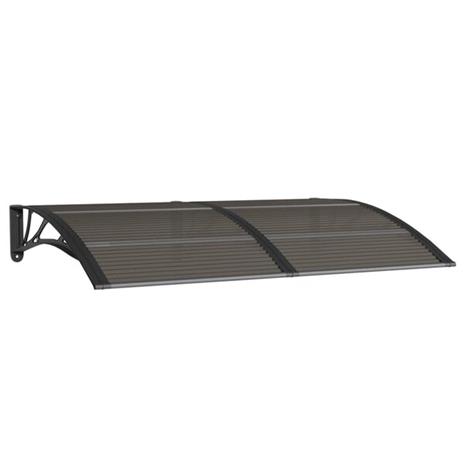 vidaXL Ovikatos musta 150x100 cm polykarbonaatti
