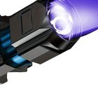 UV395NM Musta Taskulamppu, 800mAh Litiumakku, Zoomattava USB Ladattava UV-taskulamppu, UV395nm-400mAh
