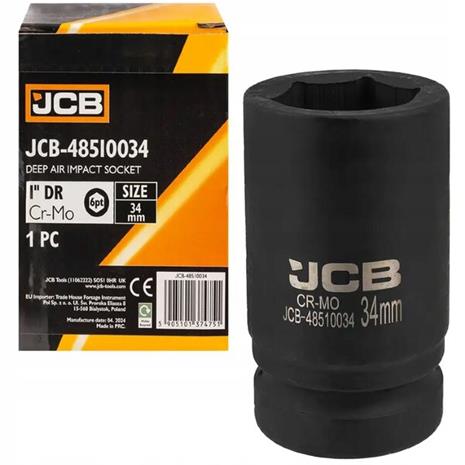 Jcb Deep Impact 1 34mm kuusiokoloinen Cr-mo pää