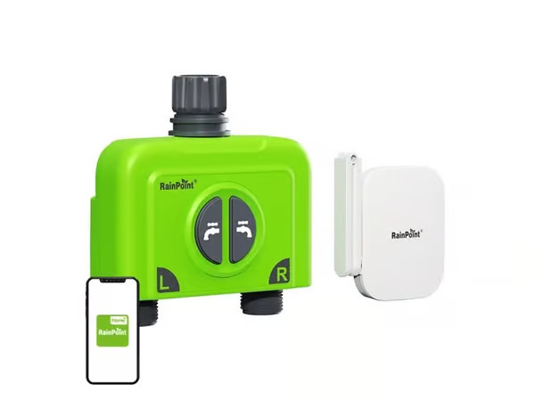 RainPoint WiFi 2-Zone Irrigation Controller with Gateway