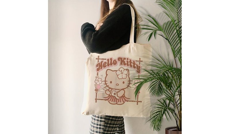 Sanrio Hello Kitty Hula Kuvioitu Polyesteri Kassi - Kesärantakassi