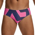 Miesten Väri Blokattu Seksikäs Bikini Uimahousut, Muodikas Pikakuivuva Uima-asut Kesärannalle, Violetine