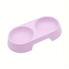 2-in-1 Kissanruokinta- ja Vesikuppisetti - Liukumaton, Helppo Puhdistaa Kissakulho, Violetine