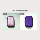 EVA Kovakantinen Kaapeli Järjestäjä Laukku - Usean Laitteen Latausjohto ja Korvanappi Säilytyspussi, rožine*2 0,86€/vnt + Violetine*2 1,50€/vnt