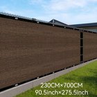 HDPE aurinkosuojaverkko, 150 GSM UV-suoja puutarha ja piha., 2,3 M*7M–90,5 colio × 275,5 colio (5,3 uncijos)