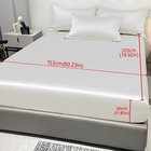 1 kpl Satiini Viskoosi Istuva Lakana, Pehmeä Ihoystävällinen Valkoinen, 153cm*203cm