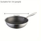 Ruostumaton Teräs Kokkialusta Hunajakennopinnalla, 32cm/34cm, Kestävä, Yhteensopiva, Ihanteellinen 3-6 Hengelle - 1kpl, 34,04 cm be dangcio