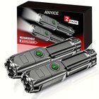 Ladattava LED-taskulamppu Zoomilla, 2vnt LED žibintuvelis - 400mAh