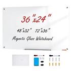 Magneettinen lasitaulu – 90 x 60 cm, kehyksetön, sopii täydellisesti toimistoon ja kouluun