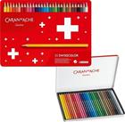 Caran D'ache Swisscolor akvarelliliidut, 30 väriä, metallilaatikko