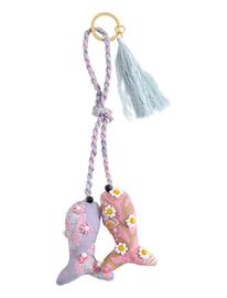 Mango Fish Charm Keyring - Purple - ONE SIZE