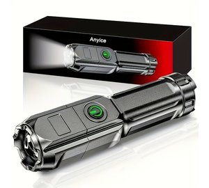 Ladattava LED-taskulamppu USB:lla, LED žibintuvelis - 800 mAh