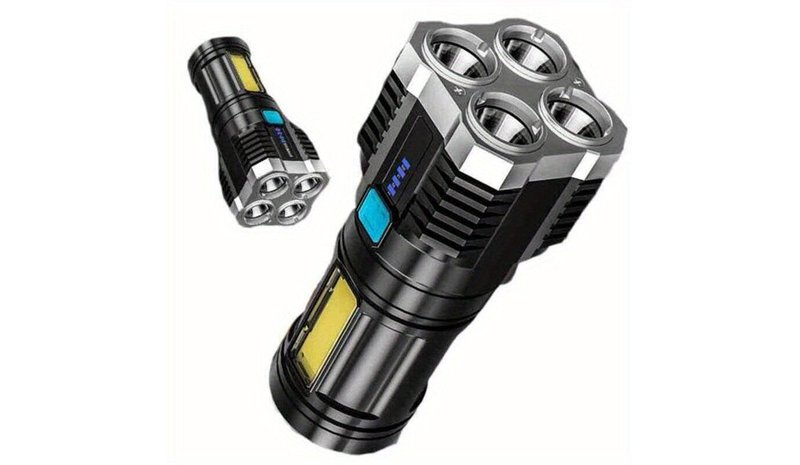 Ladattava USB-käsivalaisin COB-valolla, 4LED-2
