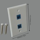 RJ45 Naaras naaras CAT.6 Seinäpaneeli Adapteri Liittimet, 2vnt