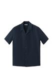 Mango 100% Cotton Shirt With Embroidery Details - Navy - XXL