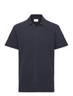 Knowledge Cotton Apparel Loose Bouclé Polo - Navy - XXXL