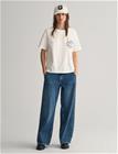 Gant Low Wide Leg Jeans - Blue - 26