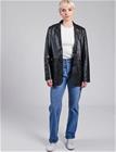 Jofama Emma Leather Blazer - Black - 36