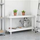 vidaXL Hyllyyksikkö 2 tasoa 100 x 40 x 55,5 cm PP valkoinen